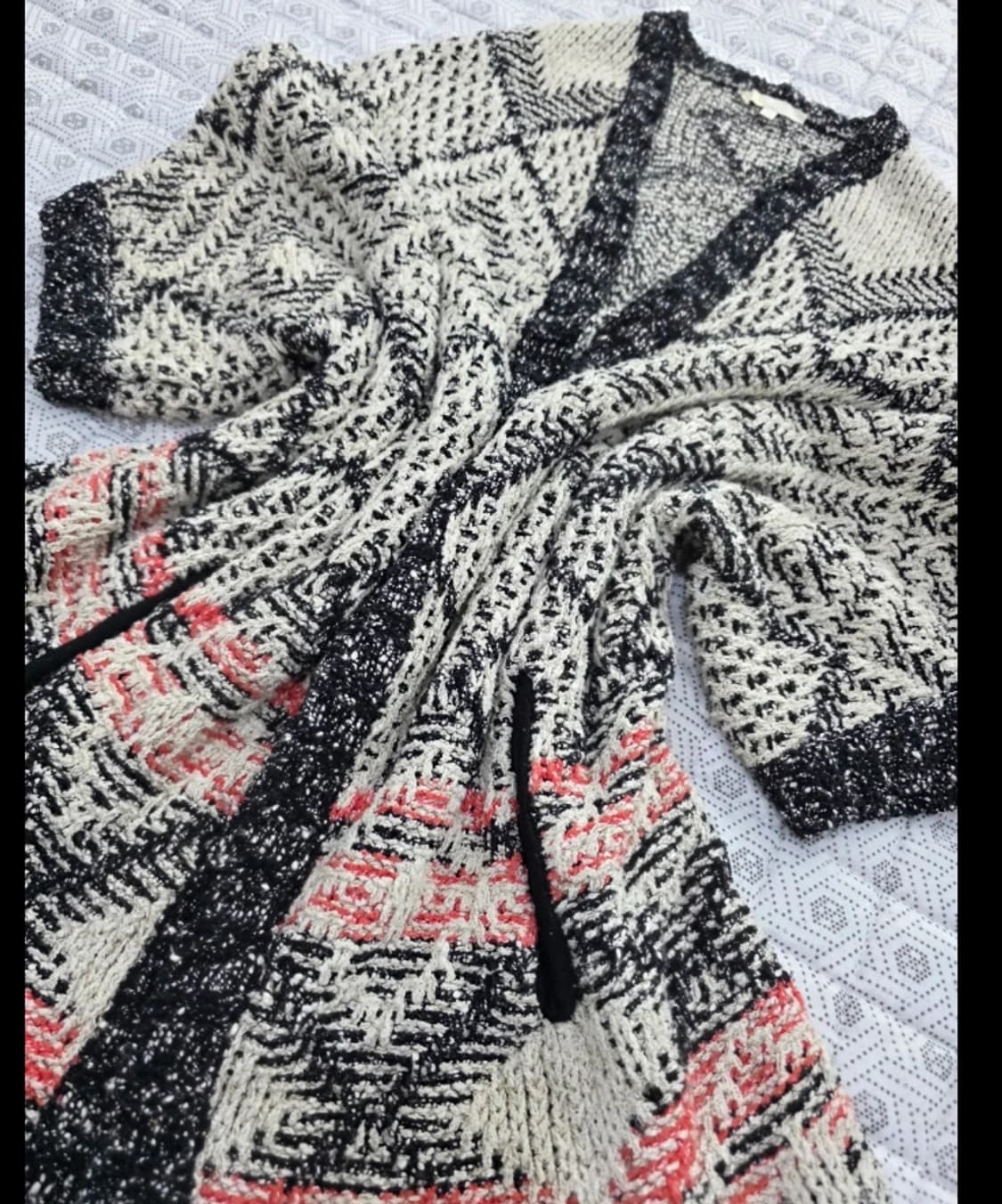 한섬 마쥬 패턴 가디건 ~55반 상품이미지5