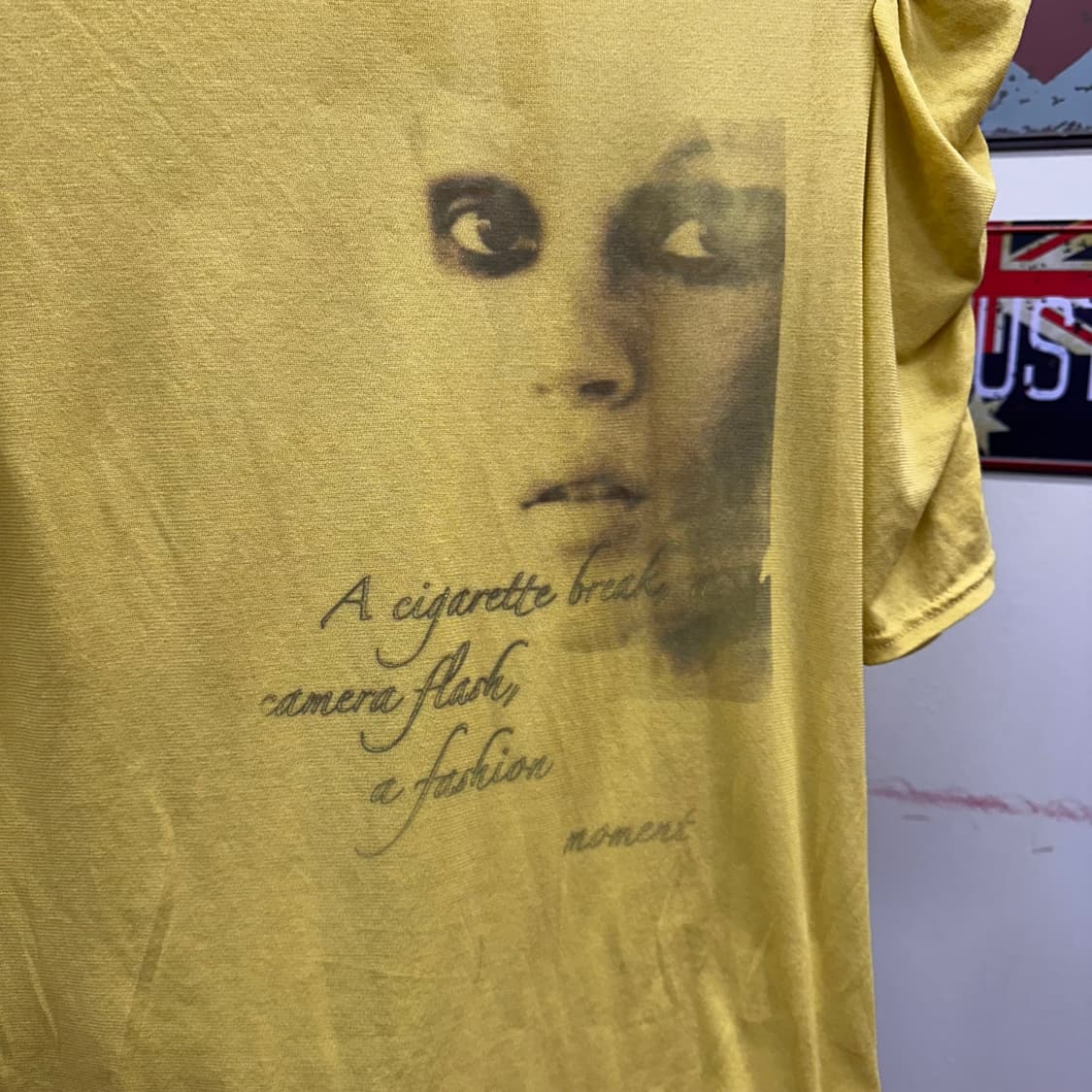 Mustard Reprint Sheer Top  상품이미지5