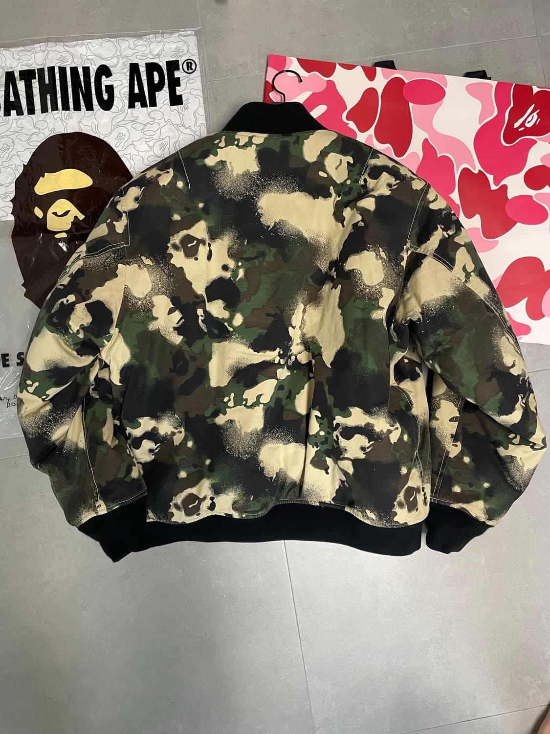 베이프 카모 봄버 자켓 상품이미지2