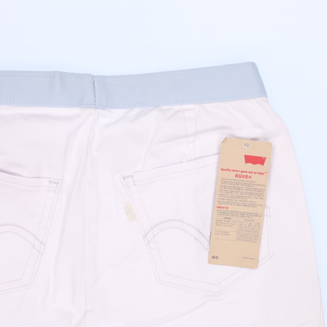 [W26] 새상품 리바이스 화이트 면바지 0114J 상품이미지7