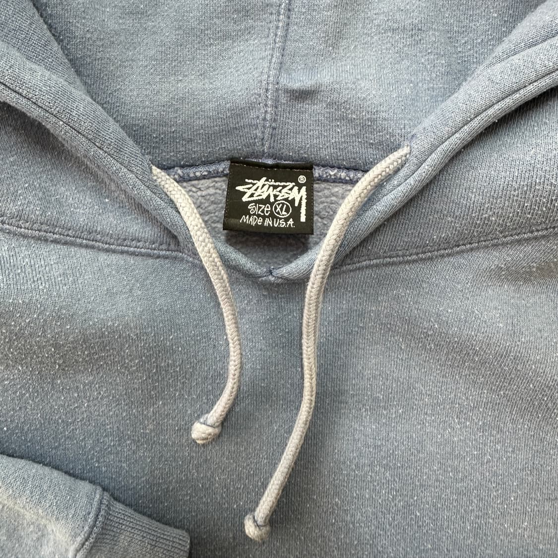 90s USA 올드 스투시 베이직 후디 후드티 XL 상품이미지8