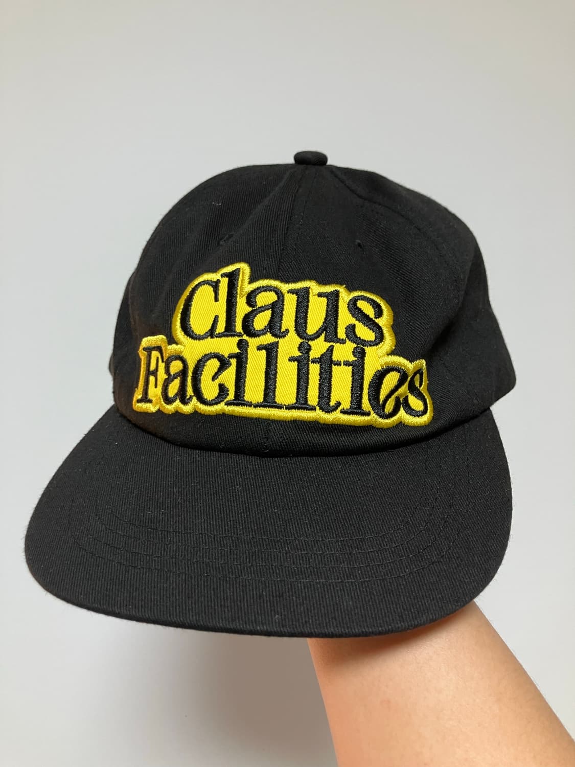 Claus Facilities 클로스 랩 6패널캡 캡 모자 블랙 상품이미지1