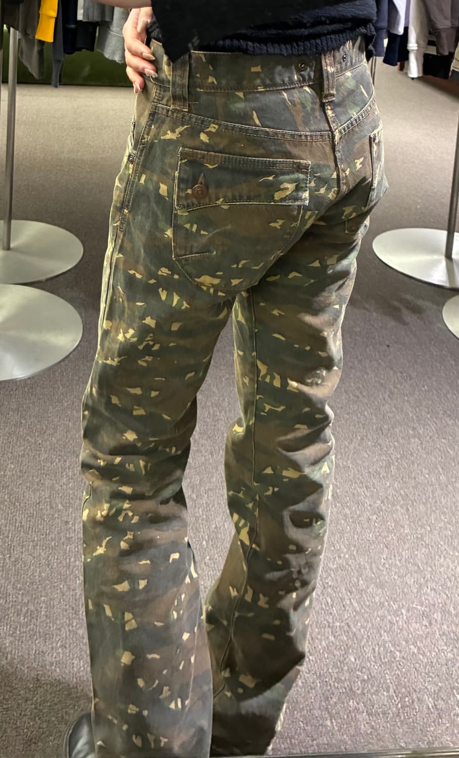 M)Japanese vintage 여성 카모 캐주얼 팬츠 상품이미지1