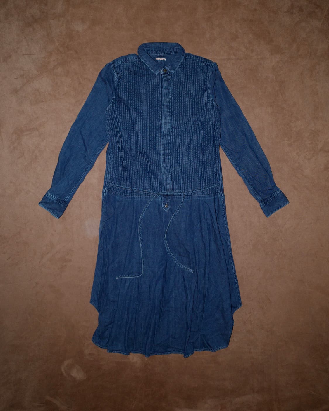 캐피탈 핀턱 데님 원피스 상품이미지1