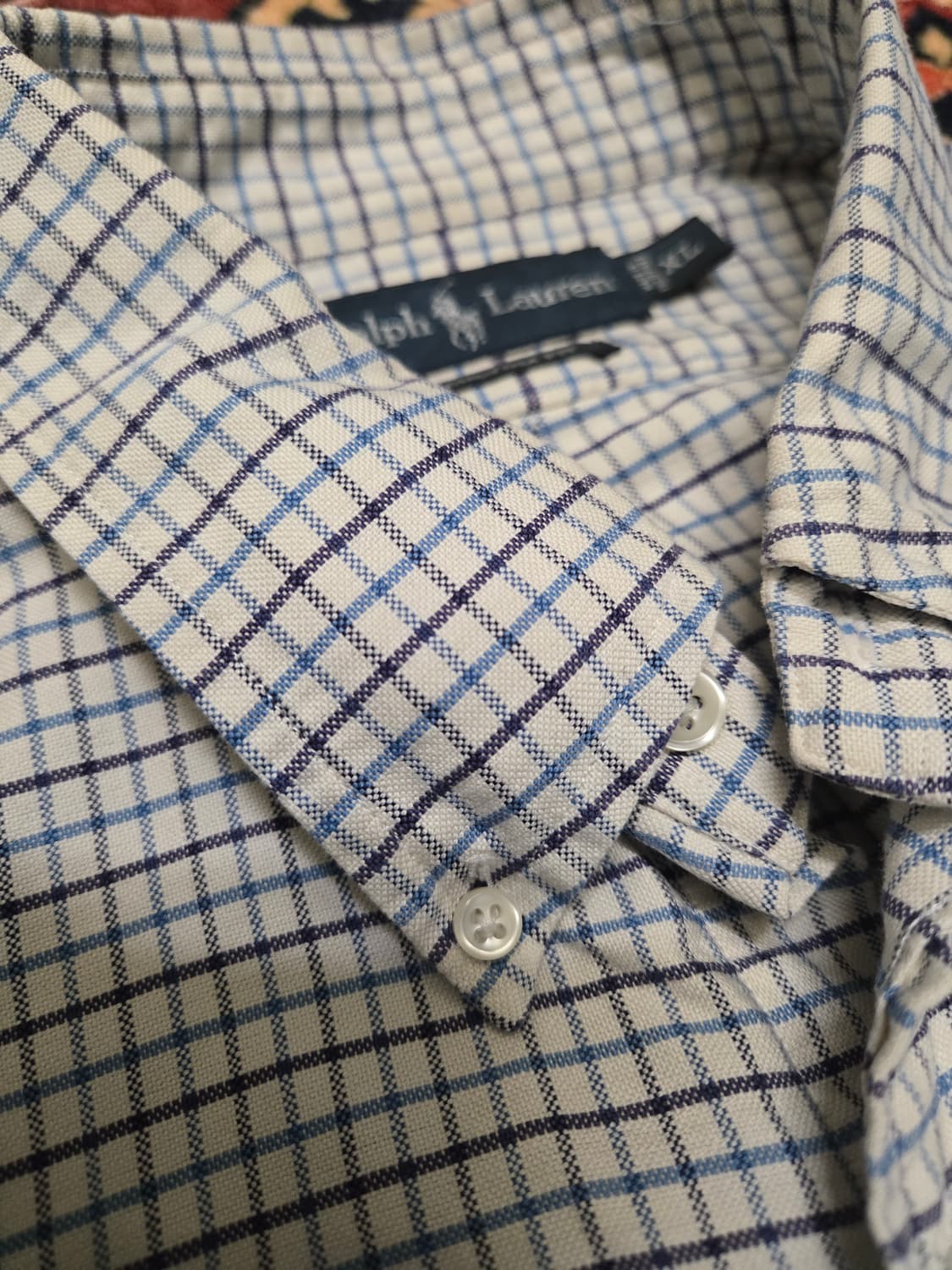 [Polo Ralph Lauren] 폴로 커스텀핏 체크 셔츠 - XL 상품이미지4