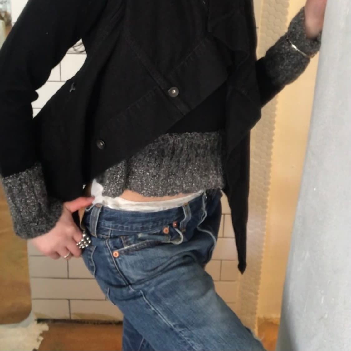 릭오웬스 다크쉐도우 비대칭 지퍼 베스트 상품이미지6