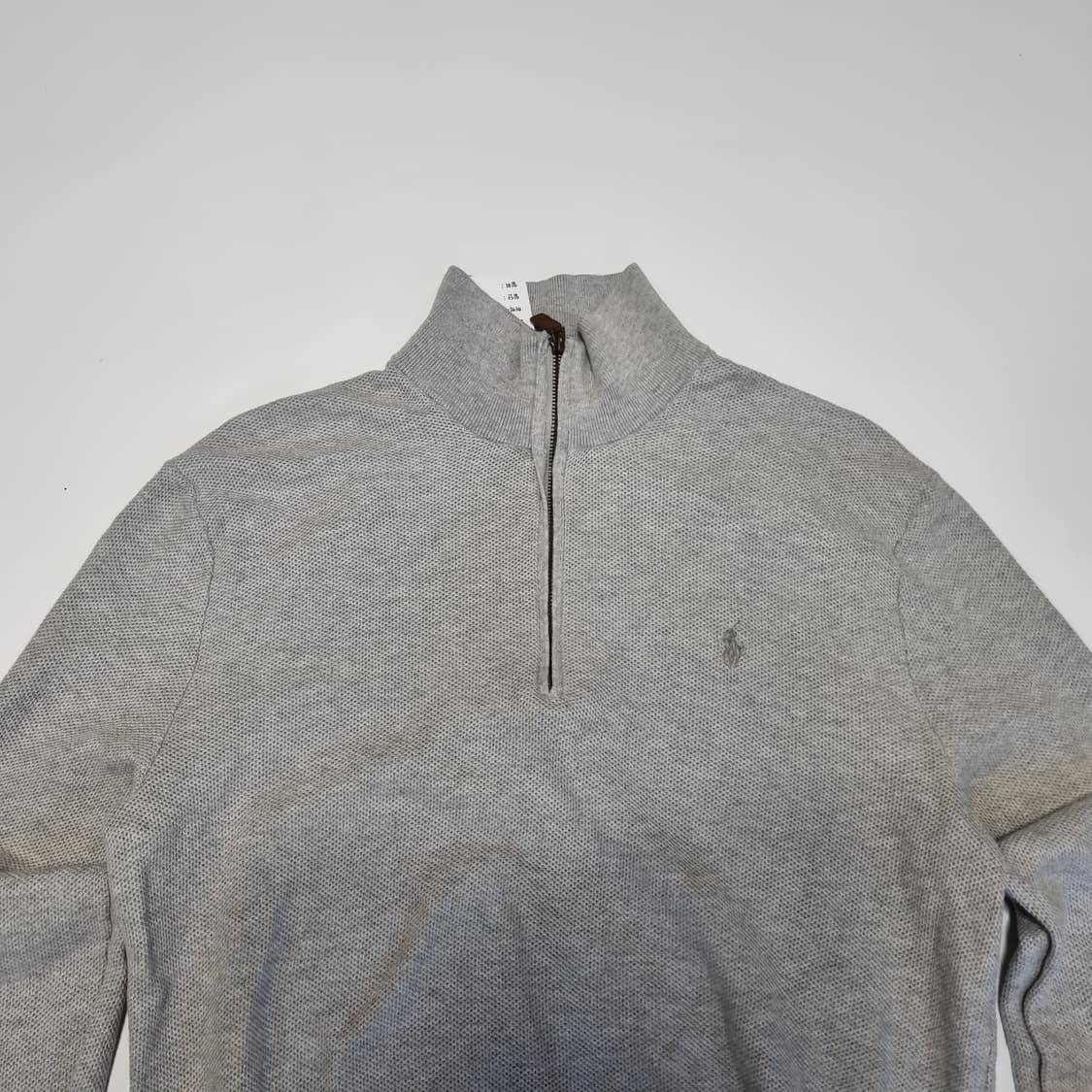 폴로 반집업 니트 그레이 상품이미지4