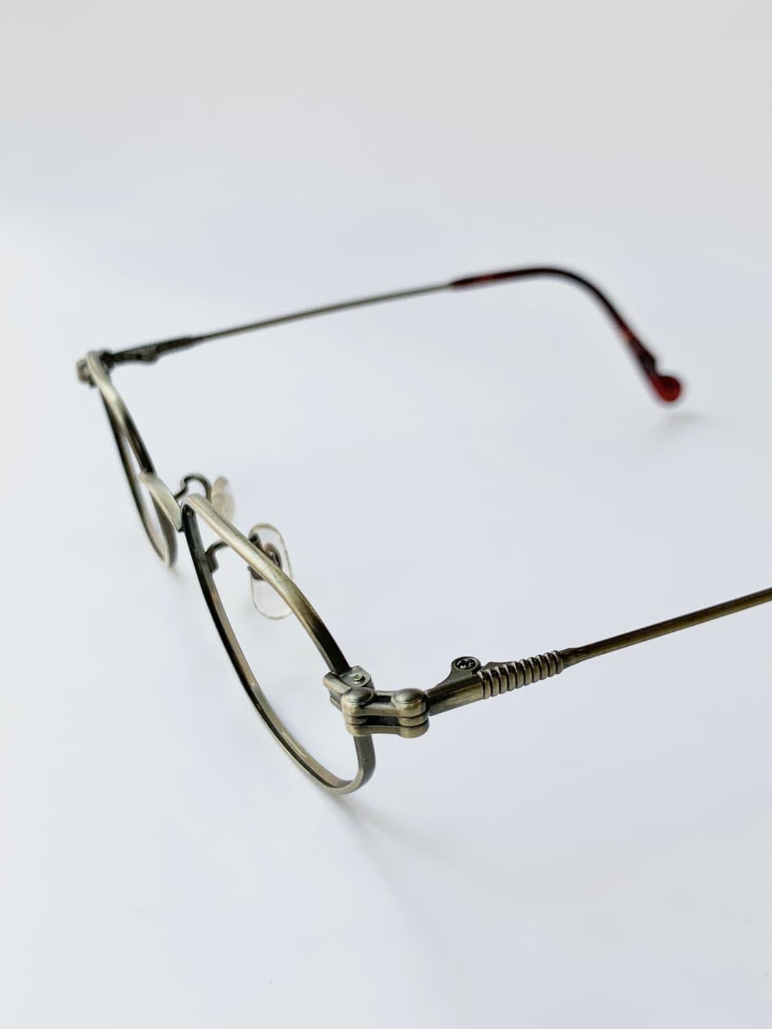 [픽키-610] 앤틱 브론즈 메탈 안경 데드스탁 빈티지 클래식  상품이미지4