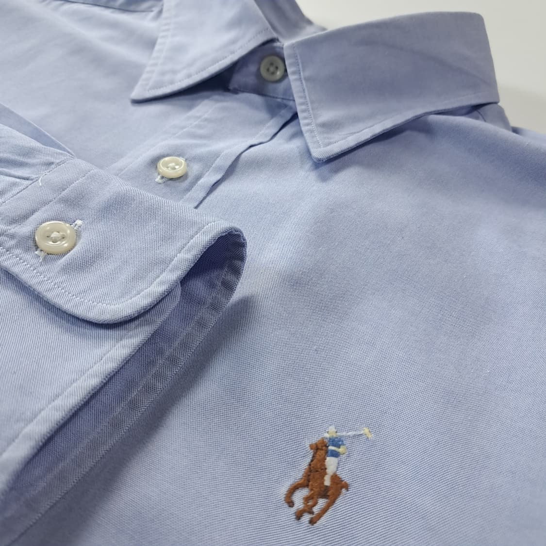 CK264 L 폴로 90s 멀티포니 클래식블루 셔츠 남방 상품이미지4