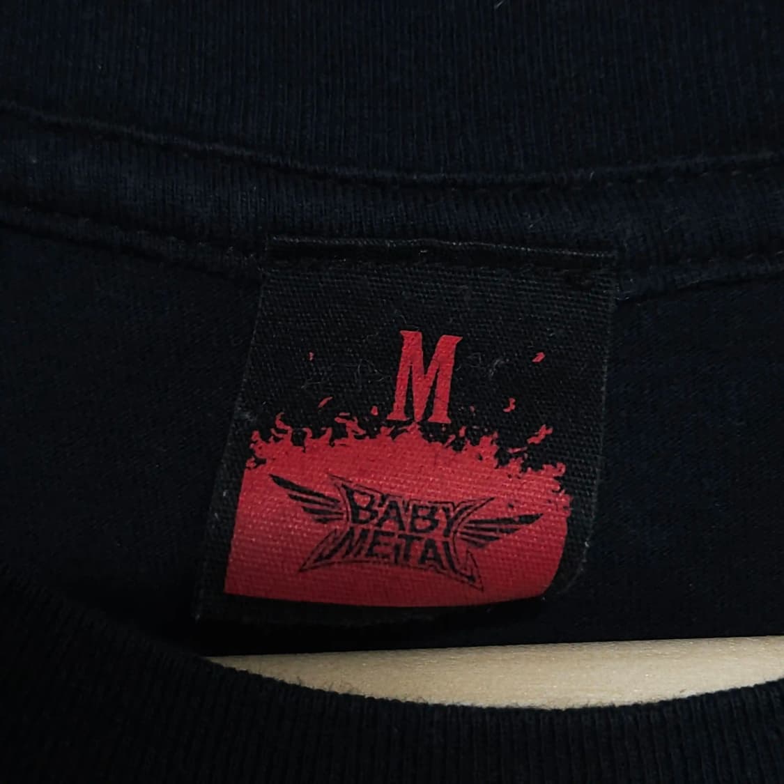 M)BABYMETAL 베이비메탈 반팔 티셔츠 블랙 라이브 투어 상품이미지4