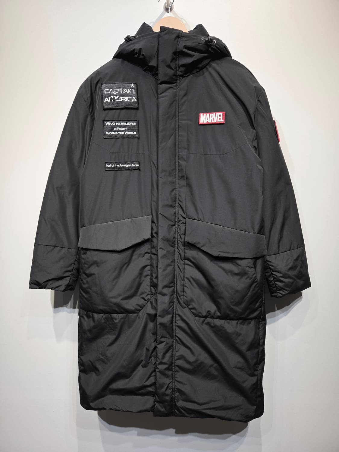 마블 캡틴 블랙 롱패딩_95 상품이미지2