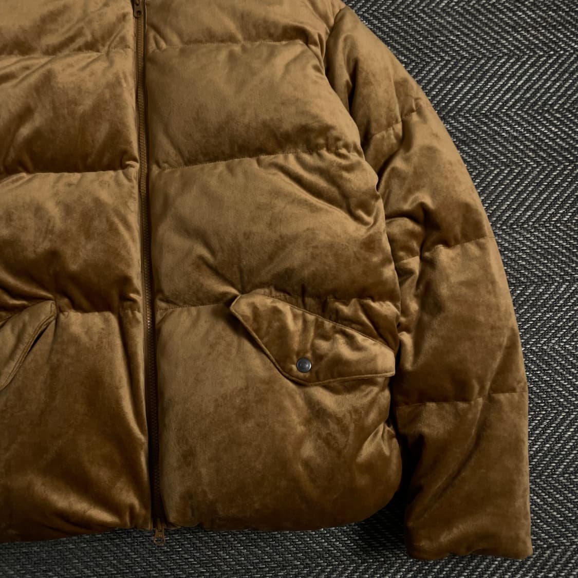프리즘웍스 아메카지 브라운 벨벳 다운 푸퍼 패딩y 3659 상품이미지3