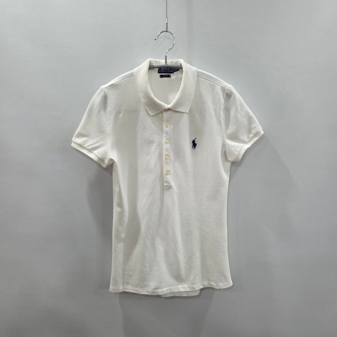 폴로랄프로렌 우먼 피케 카라티 화이트 XS  상품이미지1