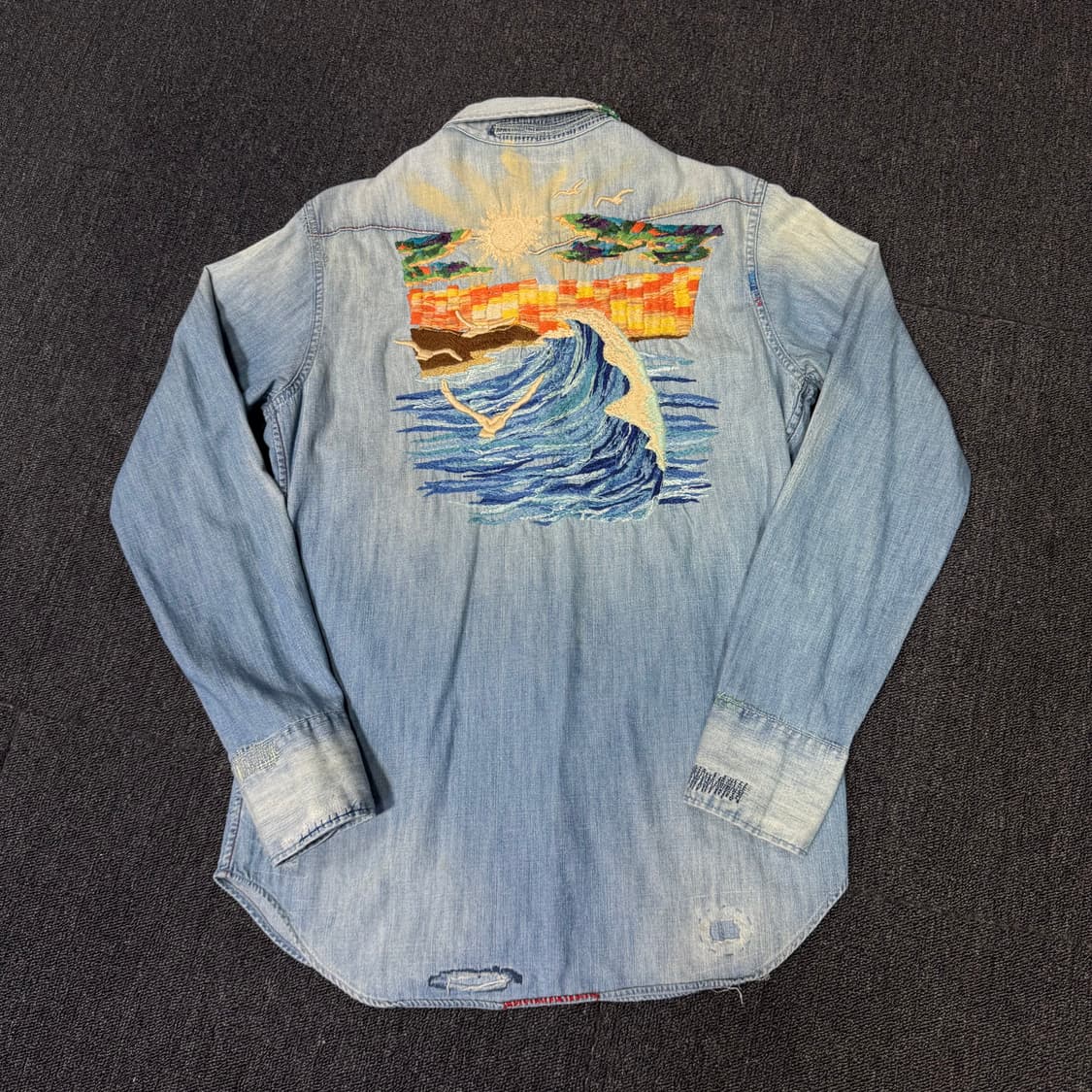 폴로 랄프로렌 해변 자수 웨스턴 셔츠 상품이미지1