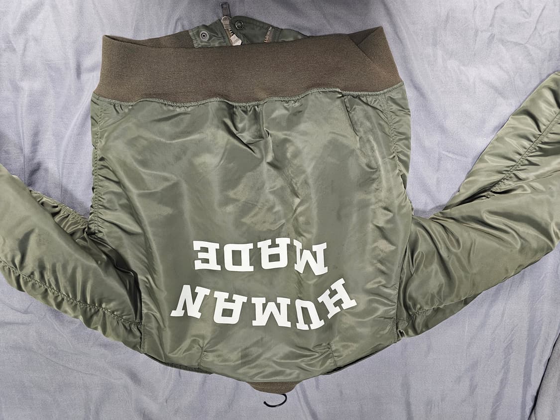 (급처) 휴먼 메이드 플라이트 자켓 올리브 드랩 XL 상품이미지3