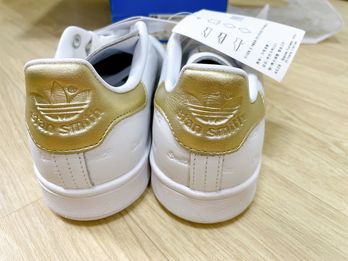 [새상품] Adidas 아디다스 스탠스미스 골드 매장판 상품이미지7