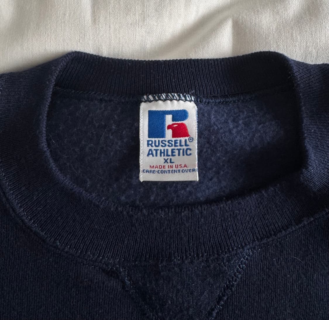 [XL] USA 90s 러셀 애슬레틱 맨투맨 스웻셔츠 네이비 상품이미지3
