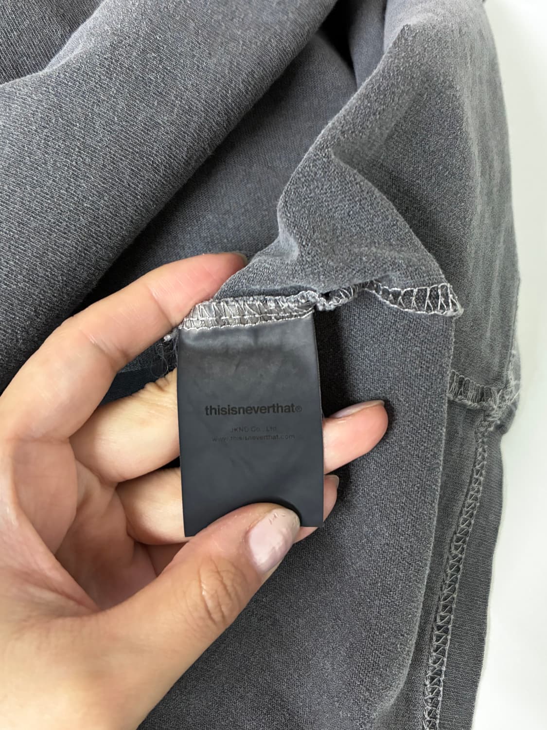 XL) 디스이즈네버댓 피그먼트 반팔 티셔츠 차콜 상품이미지5