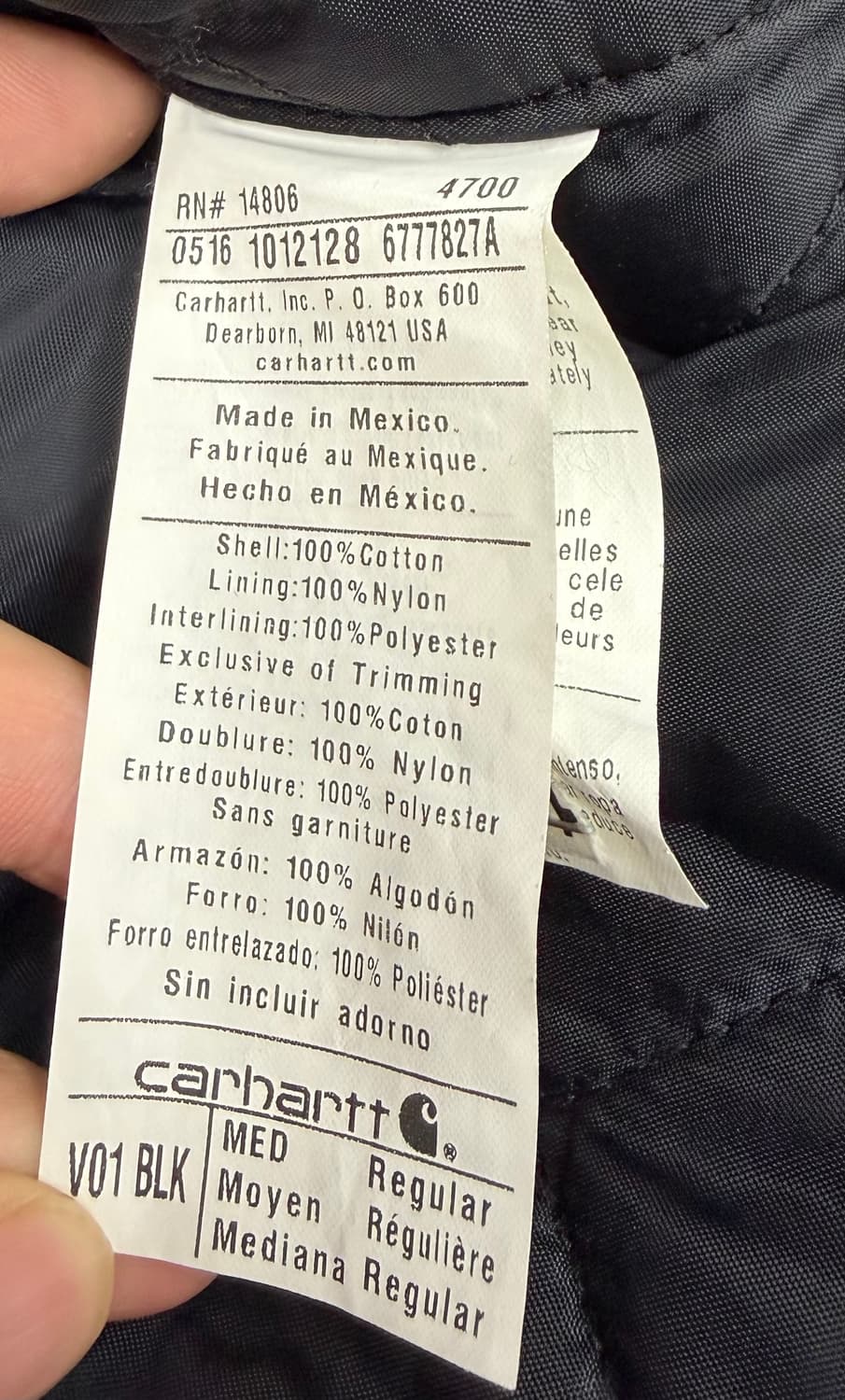 칼하트 베스트 v0 blk 상품이미지6
