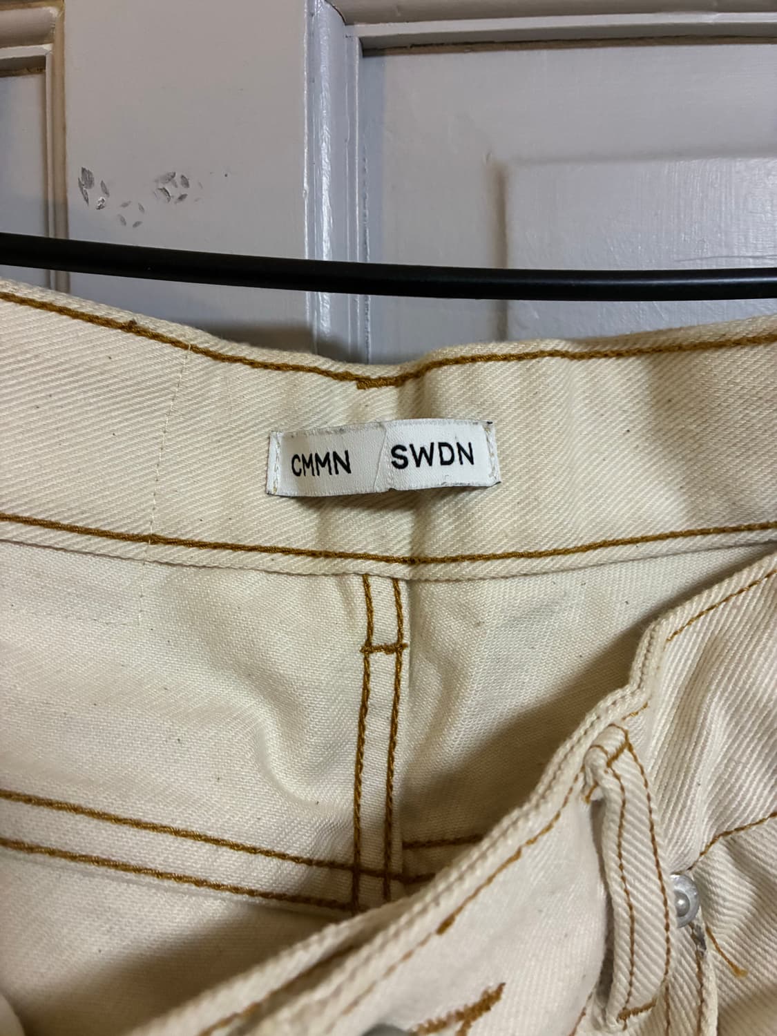 커먼스웨덴 부츠컷팬츠31 백아이보리 상품이미지4