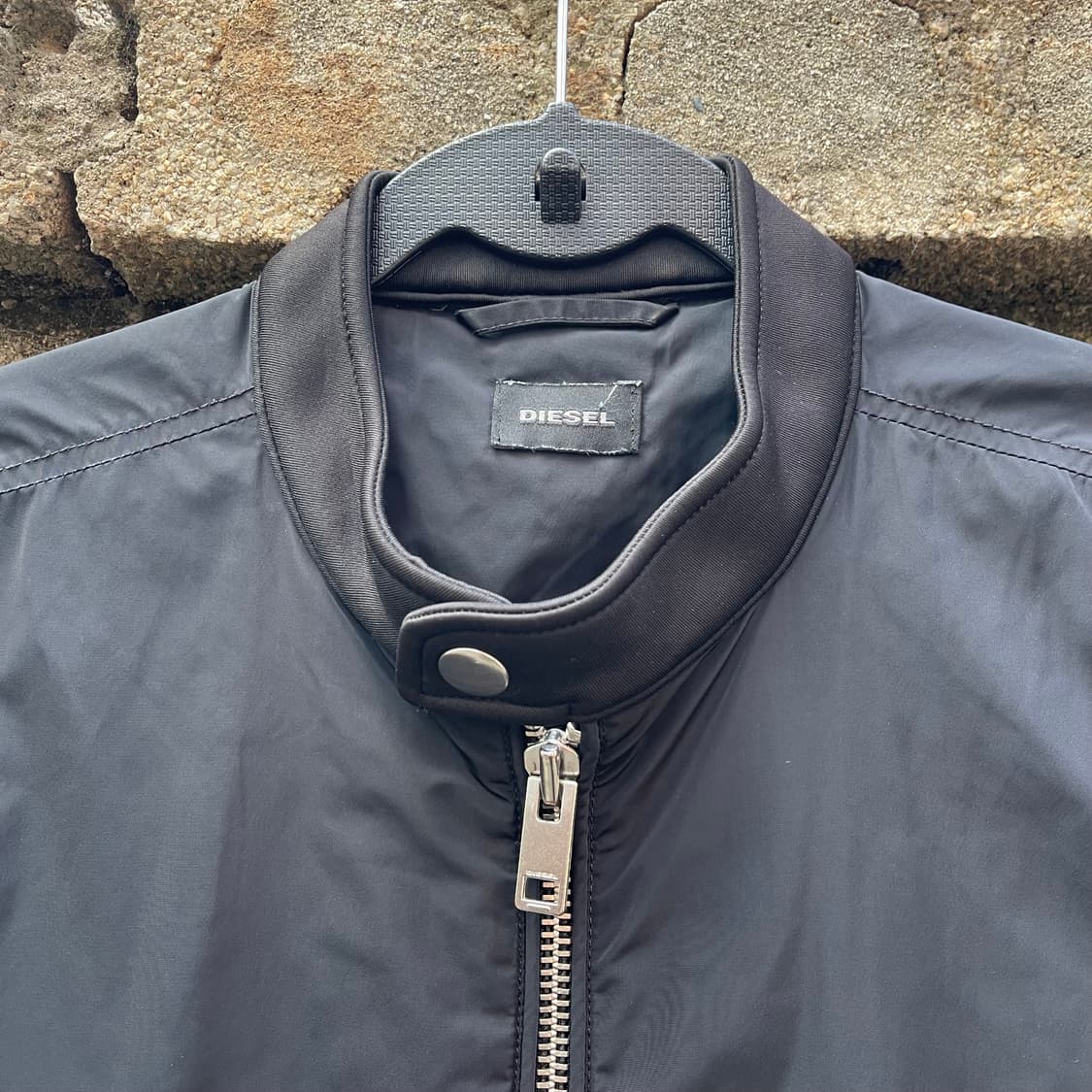 [S] 디젤 블랙 나일론 바이커 남여 자켓 상품이미지5