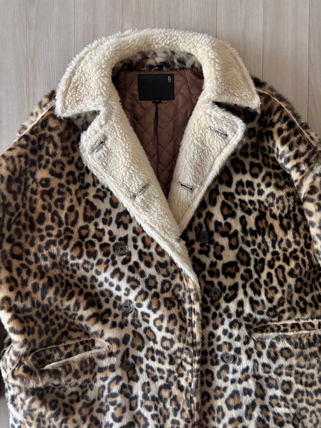R13 oversized Leopad coat 상품이미지7
