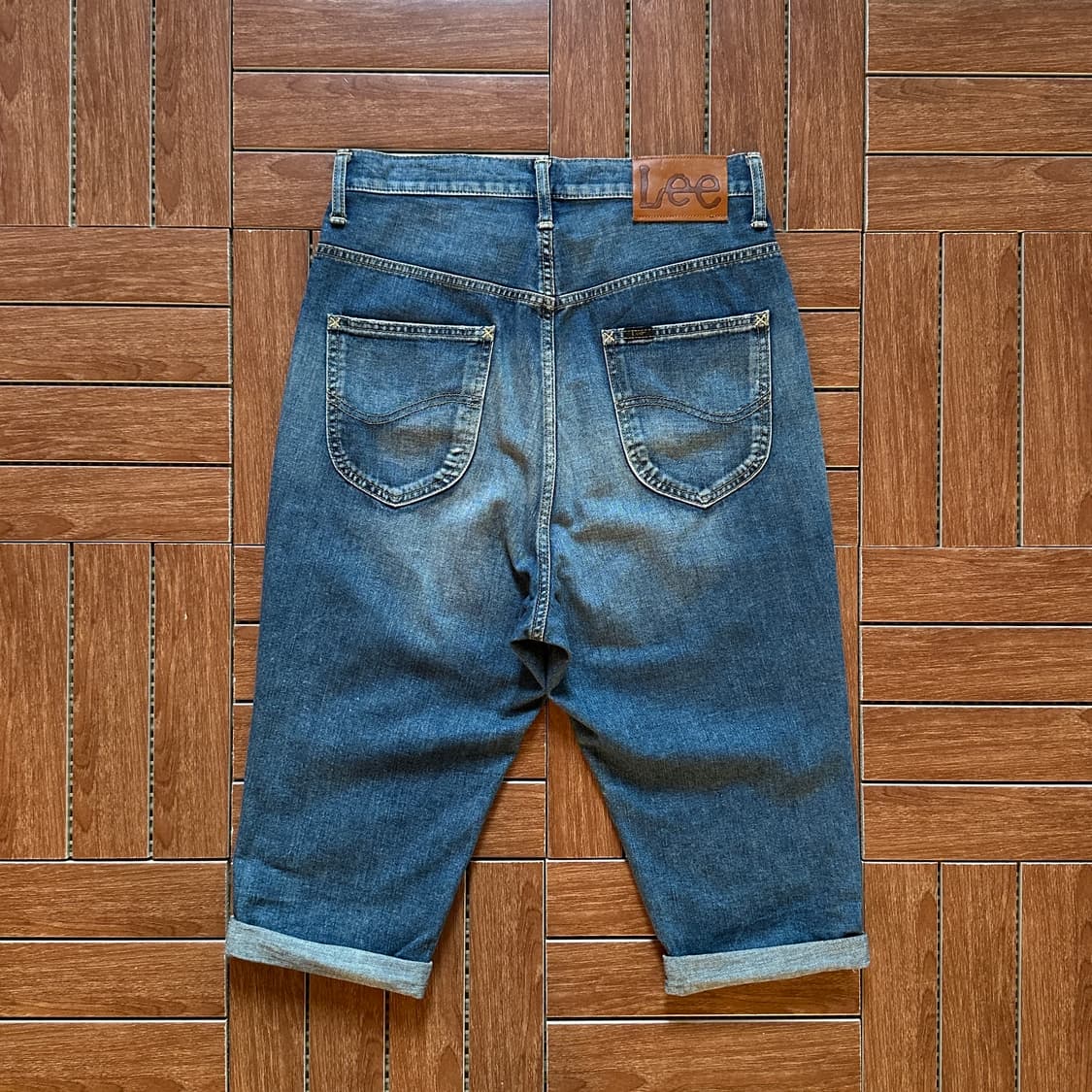 Lee baggy half denim pants 상품이미지4