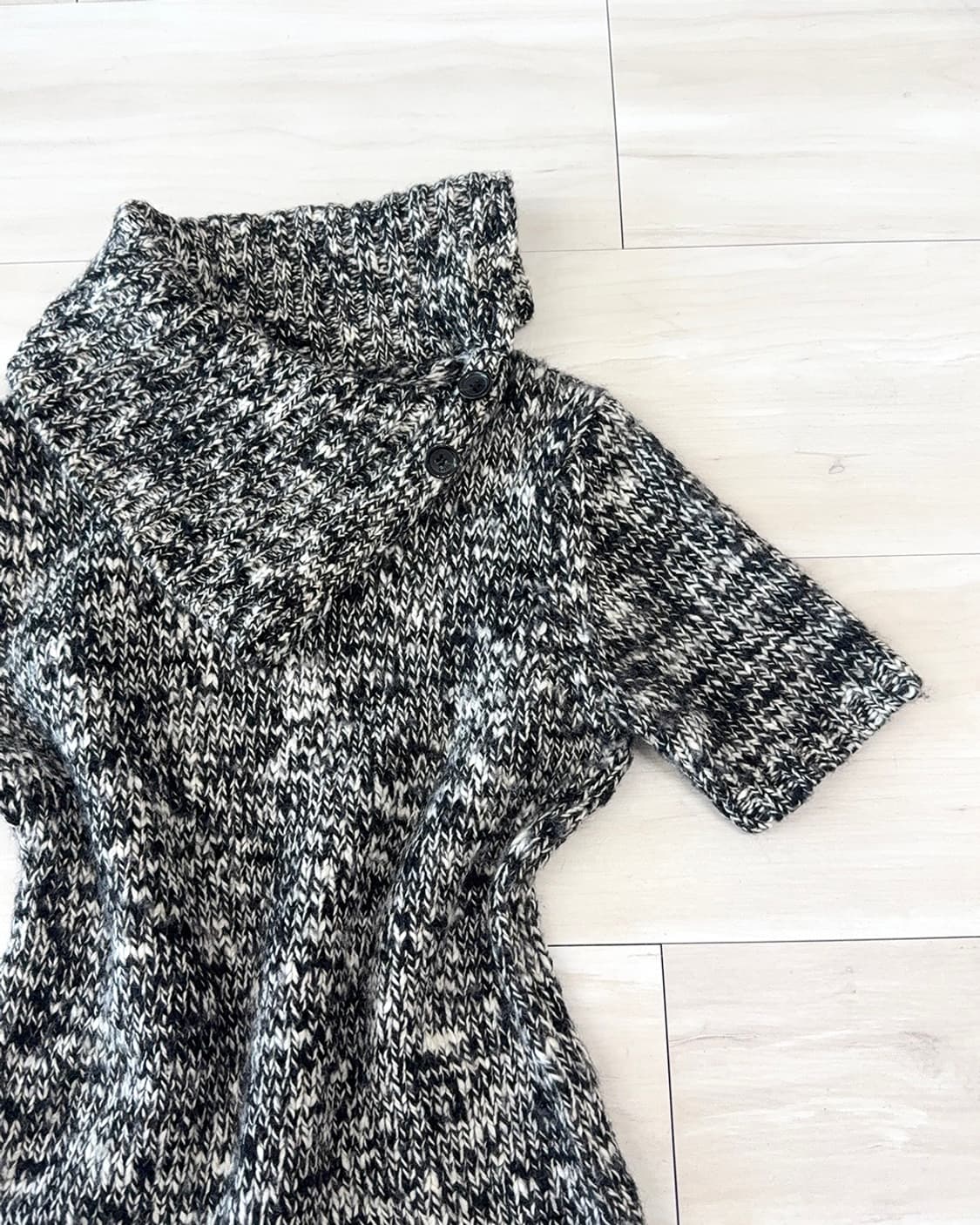 Melange Gray Button-Detail knit 상품이미지7