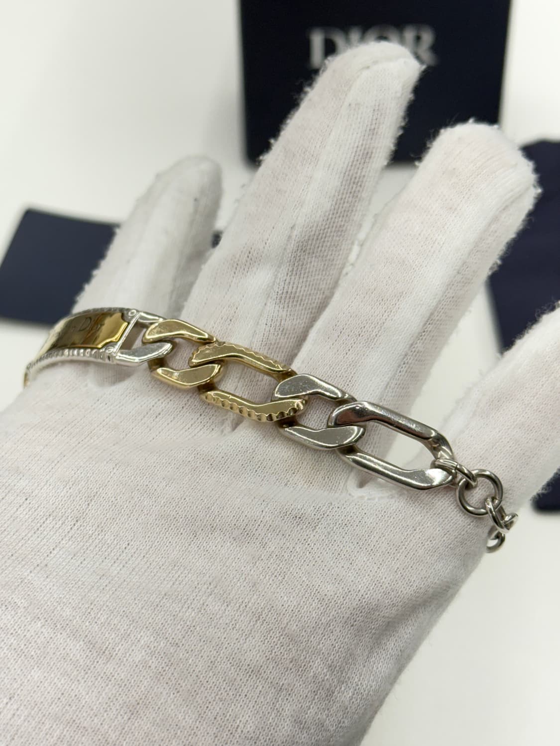[OS] 디올 꾸뛰르 로고 체인 팔찌 상품이미지4