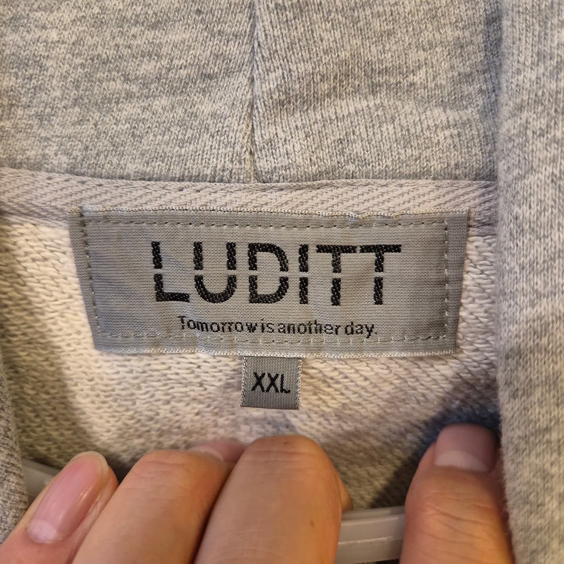 2XL 등나염 그레이 후드 상품이미지3