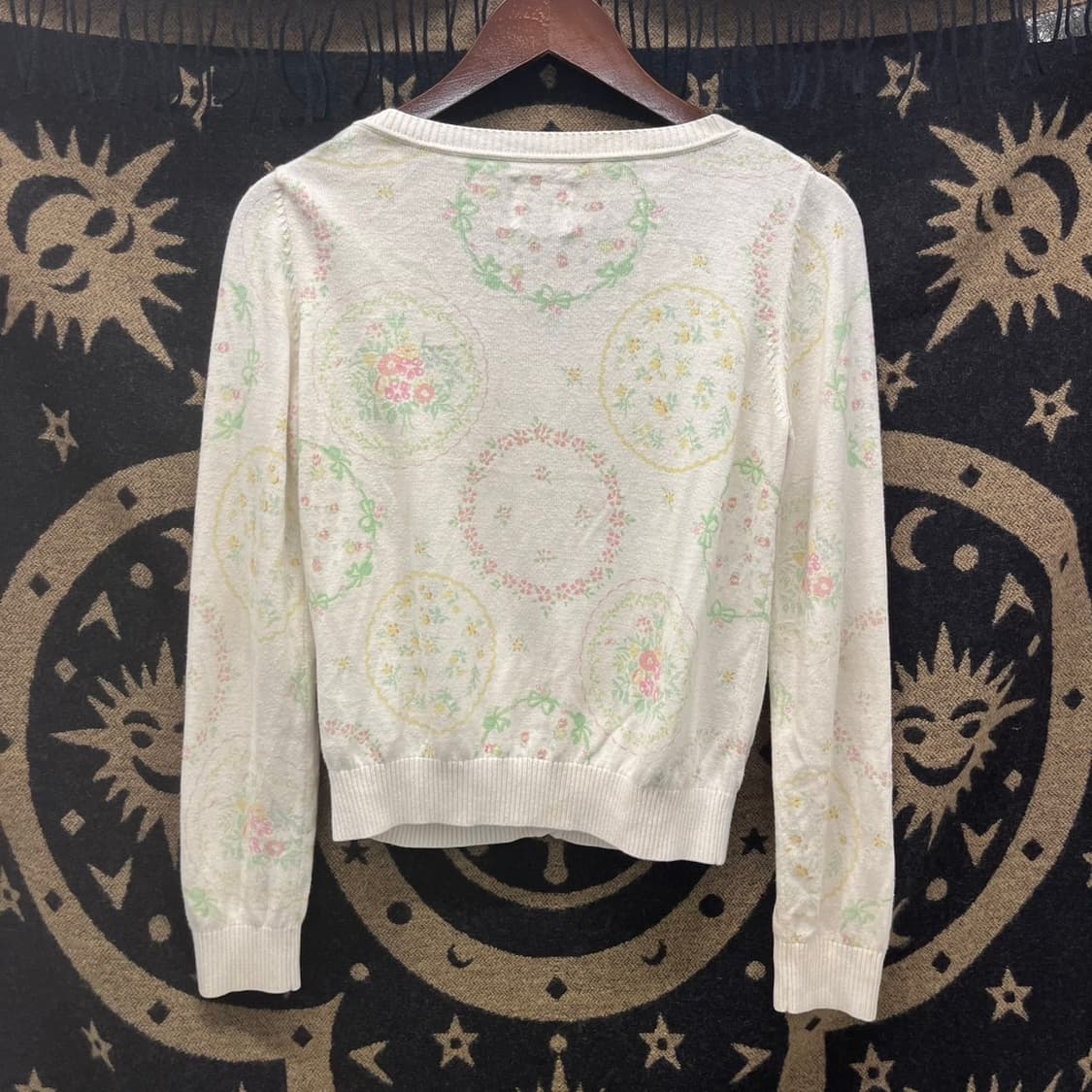 빈티지 여리 스프링 페미닌 잔꽃 파스텔 버튼 가디건 K0015 상품이미지4