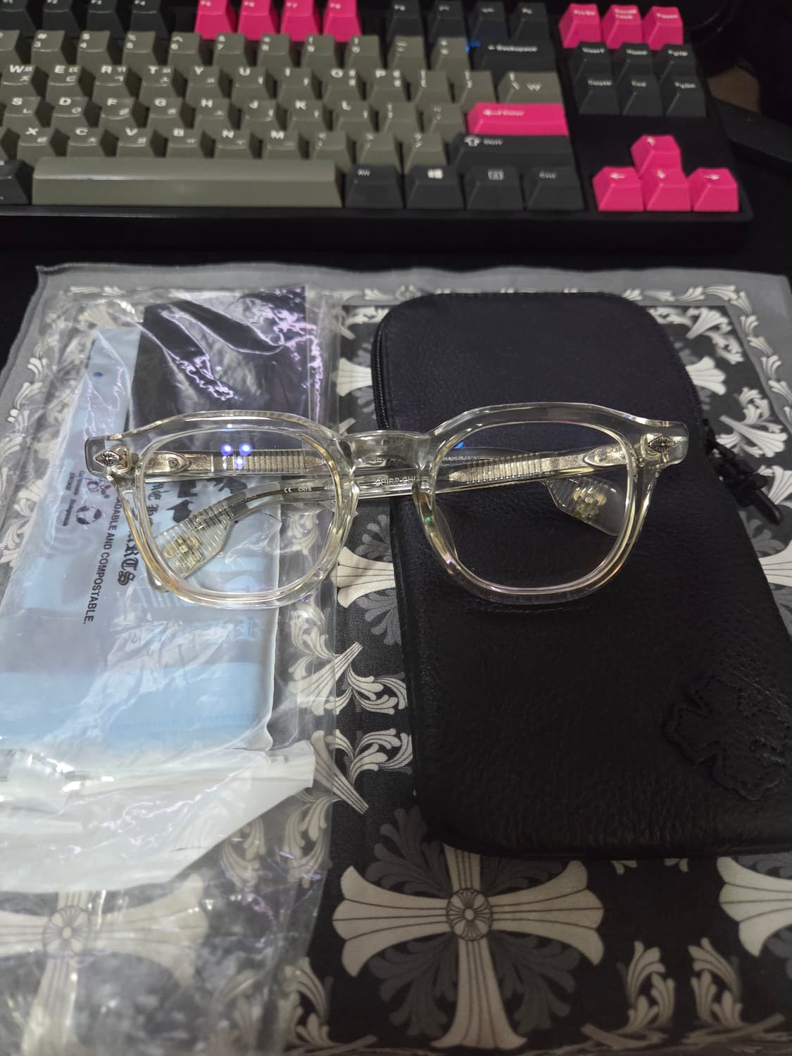 크롬하츠 처프처프 클리어실버 안경테 상품이미지6