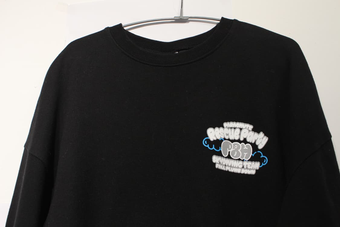 257. Rescue Party PBX 블랙 맨투맨 상품이미지2