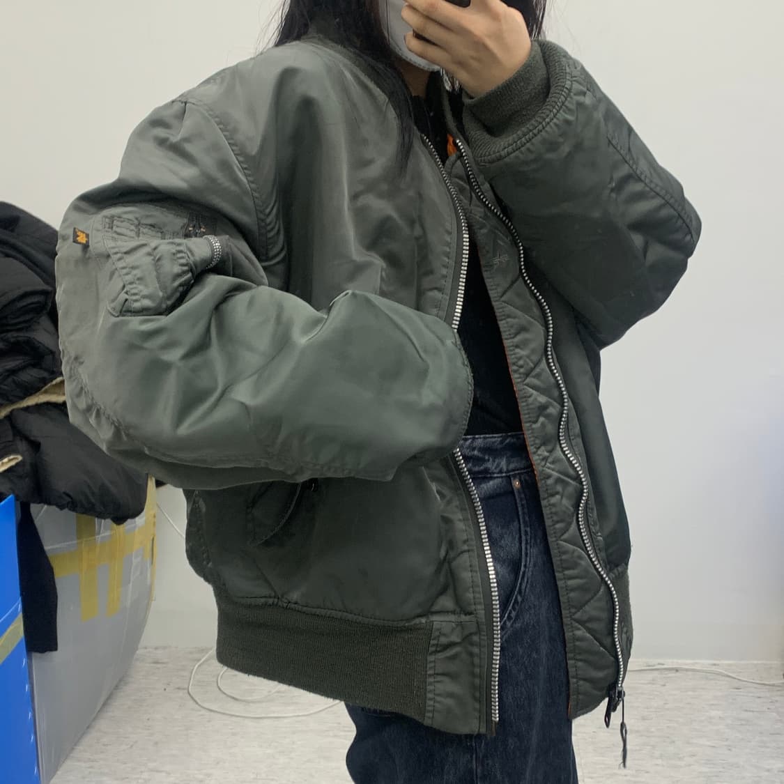 L 알파인더스트리 MA-1 마원 항공 점퍼 상품이미지3