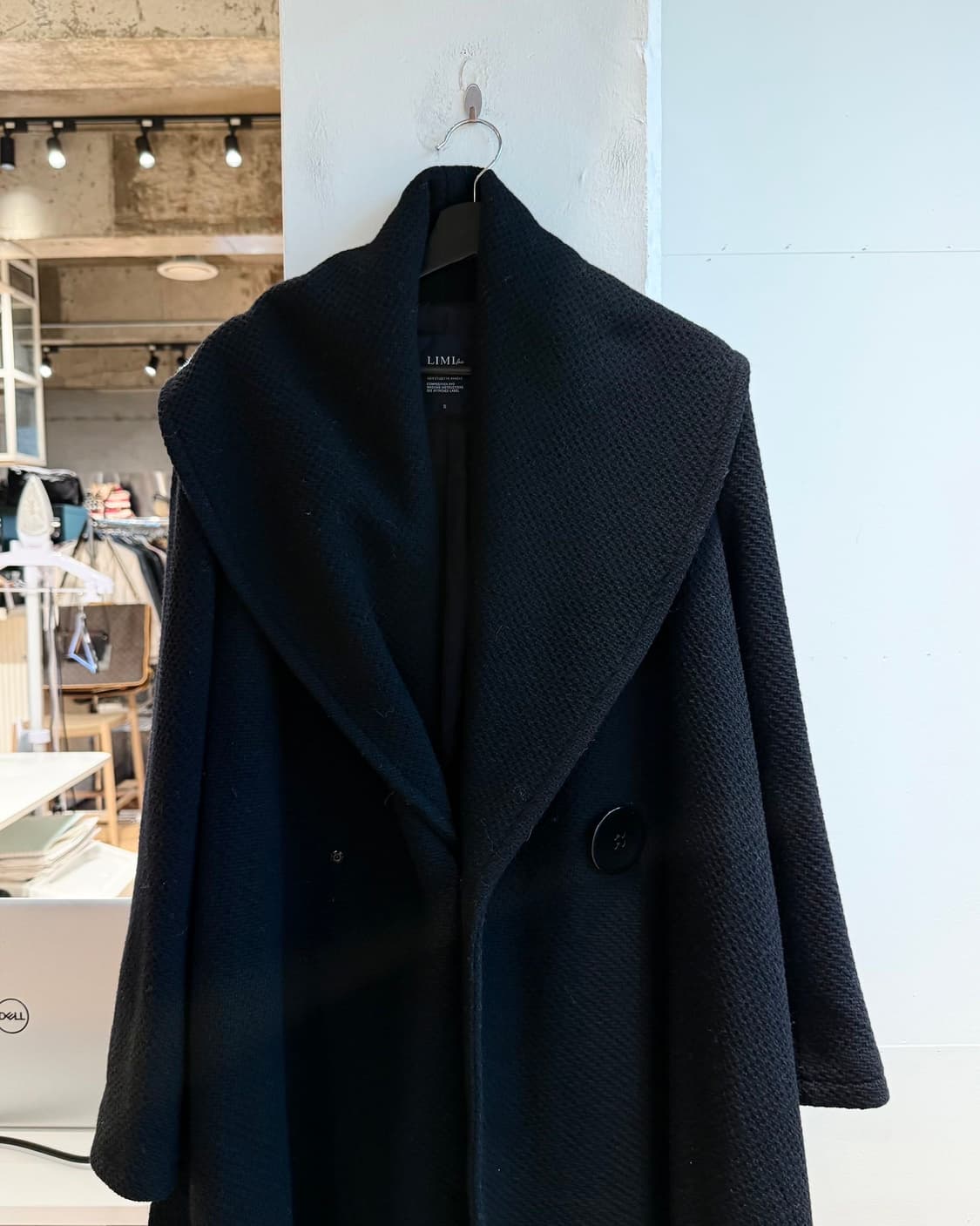 리미 푸 블랙 울 롱 코트  상품이미지3
