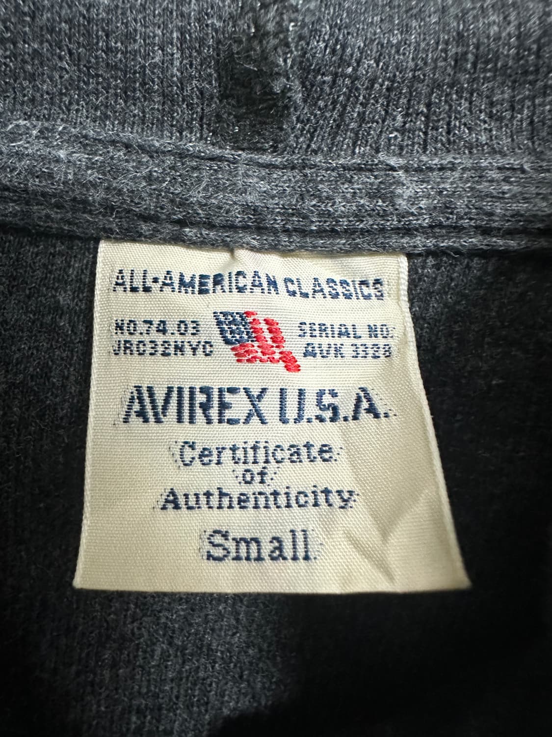 아비렉스 u.s.a 후드 집업 상품이미지3