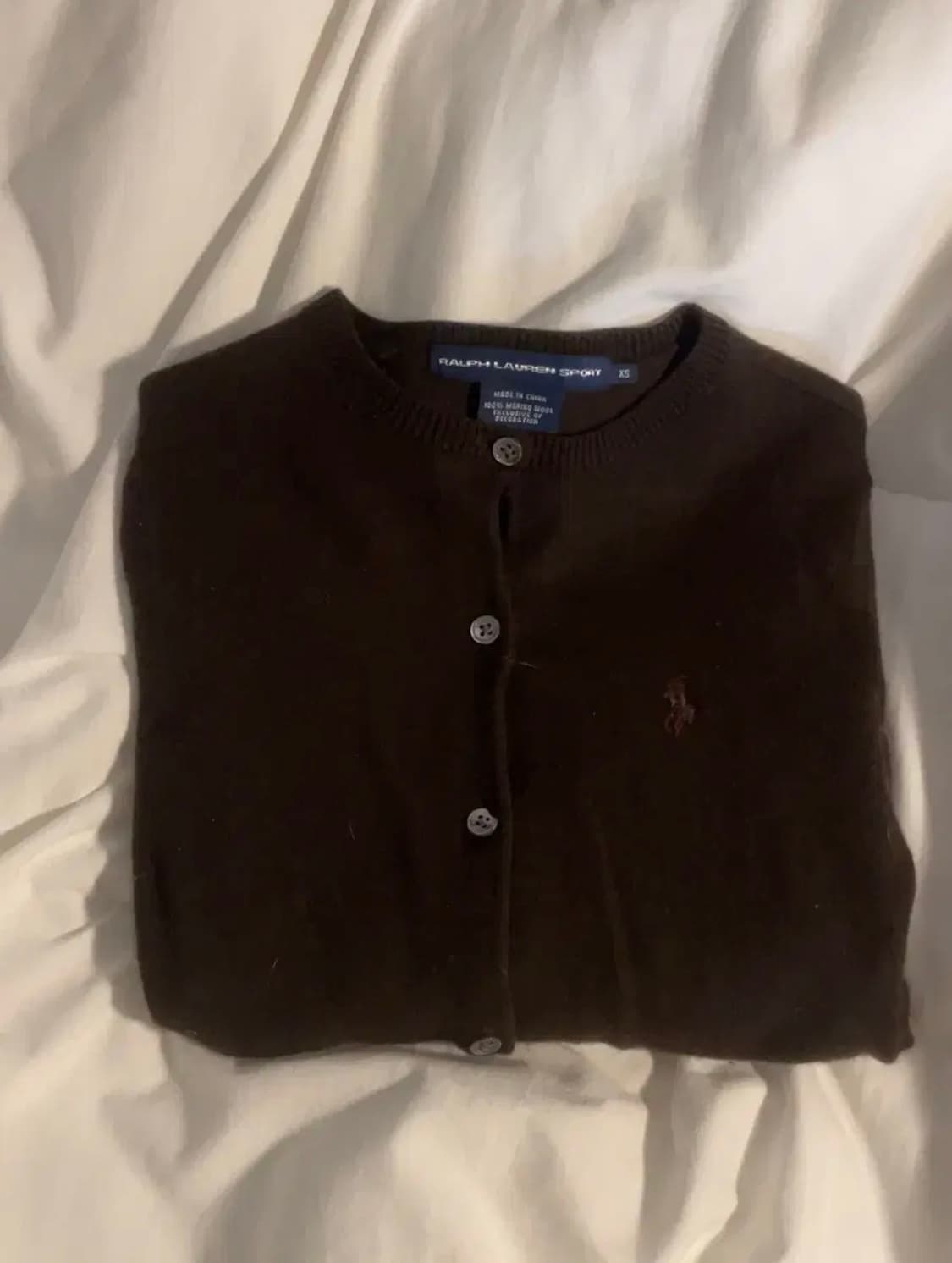 폴로 브라운 가디건 상품이미지1