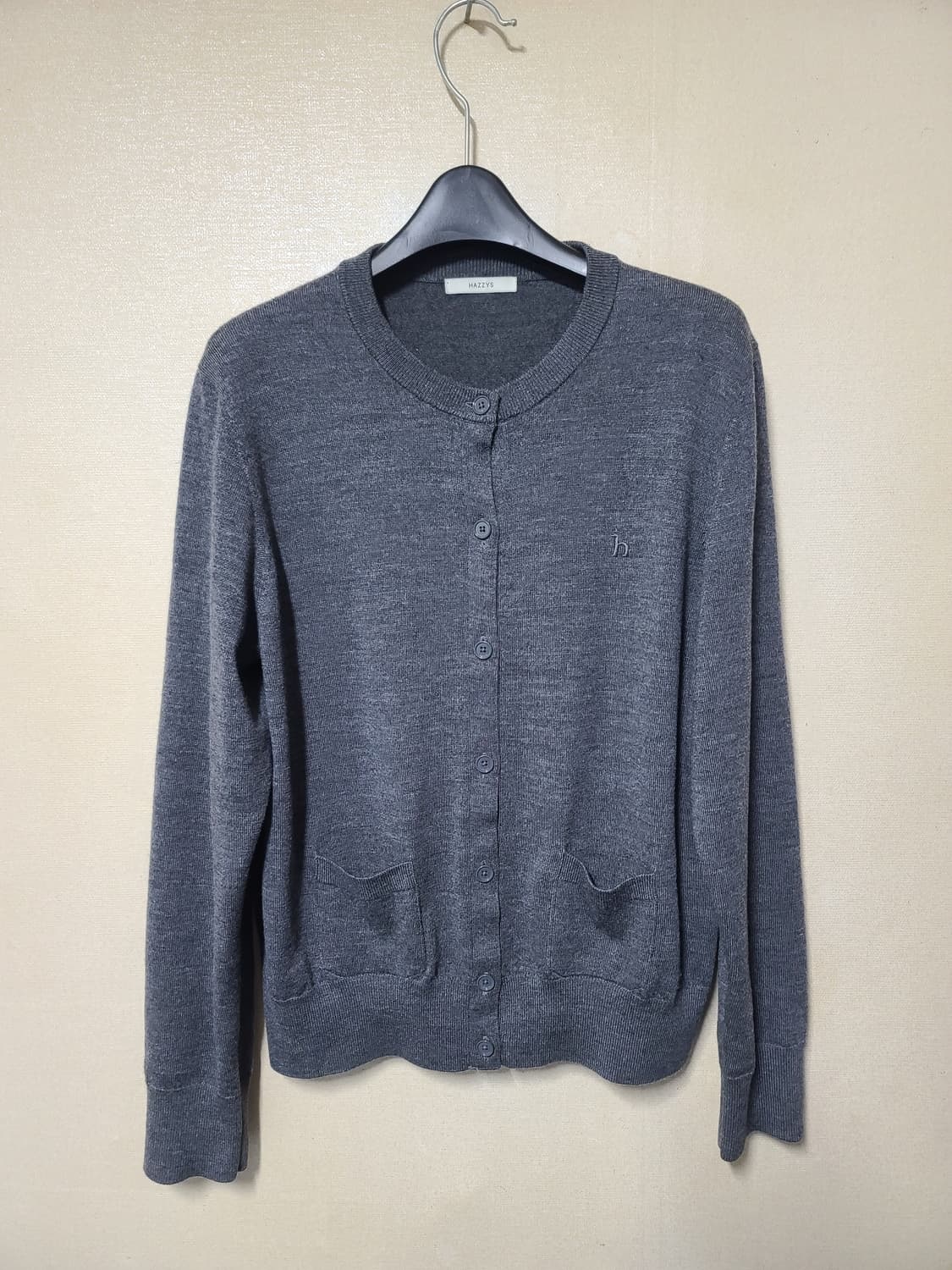 헤지스 울 솔리드 가디건 상품이미지1