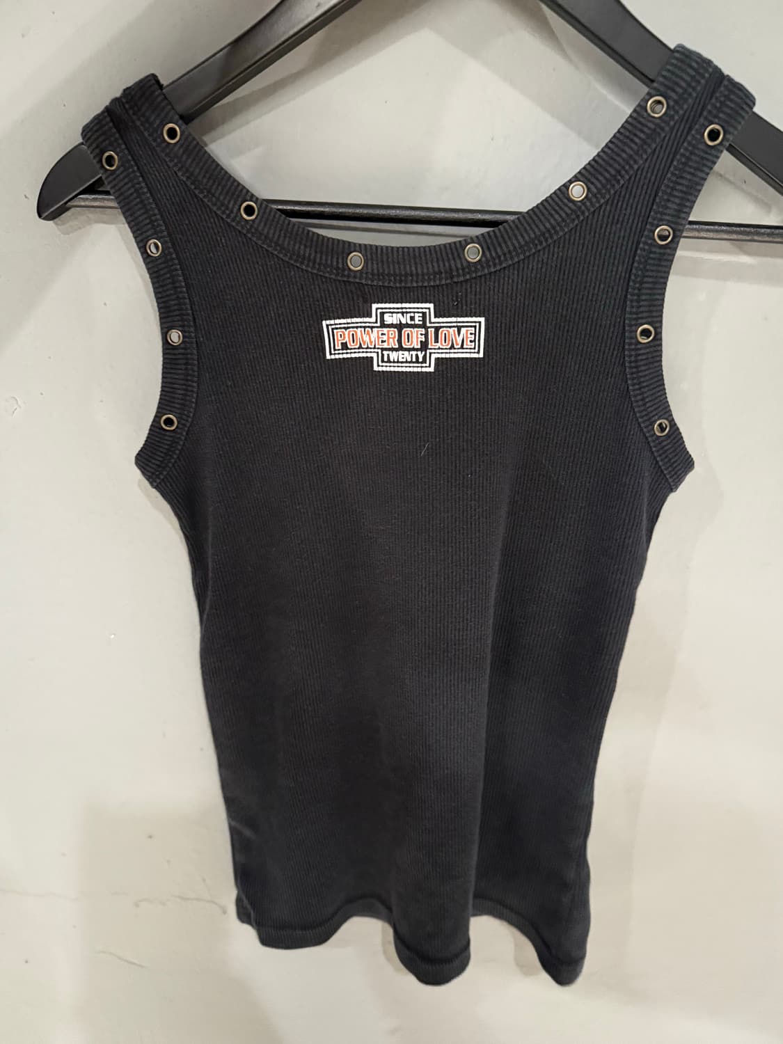 eyelet hole skull printing sleeveless 상품이미지7