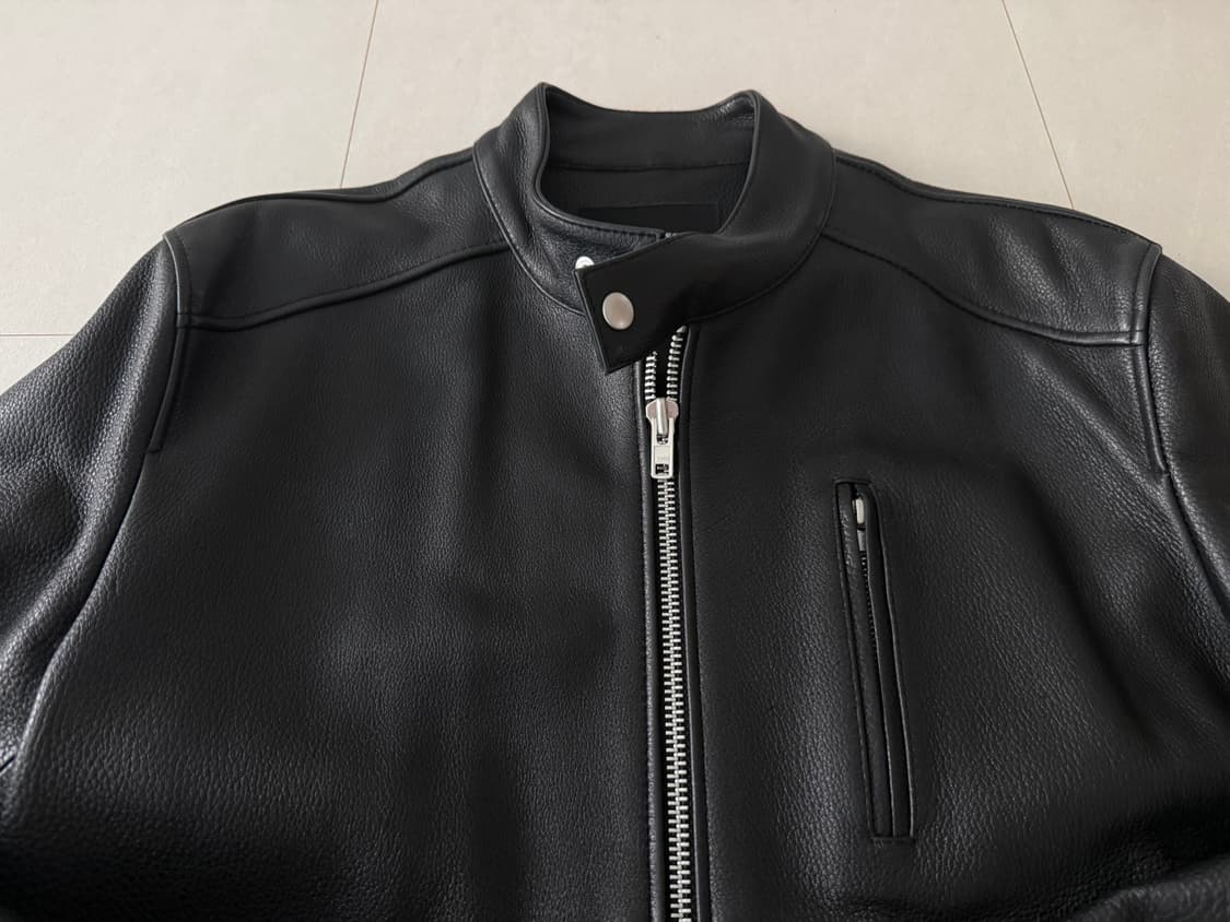 도프제이슨 카우하이드 차이나칼라 가죽자켓 XL 상품이미지2