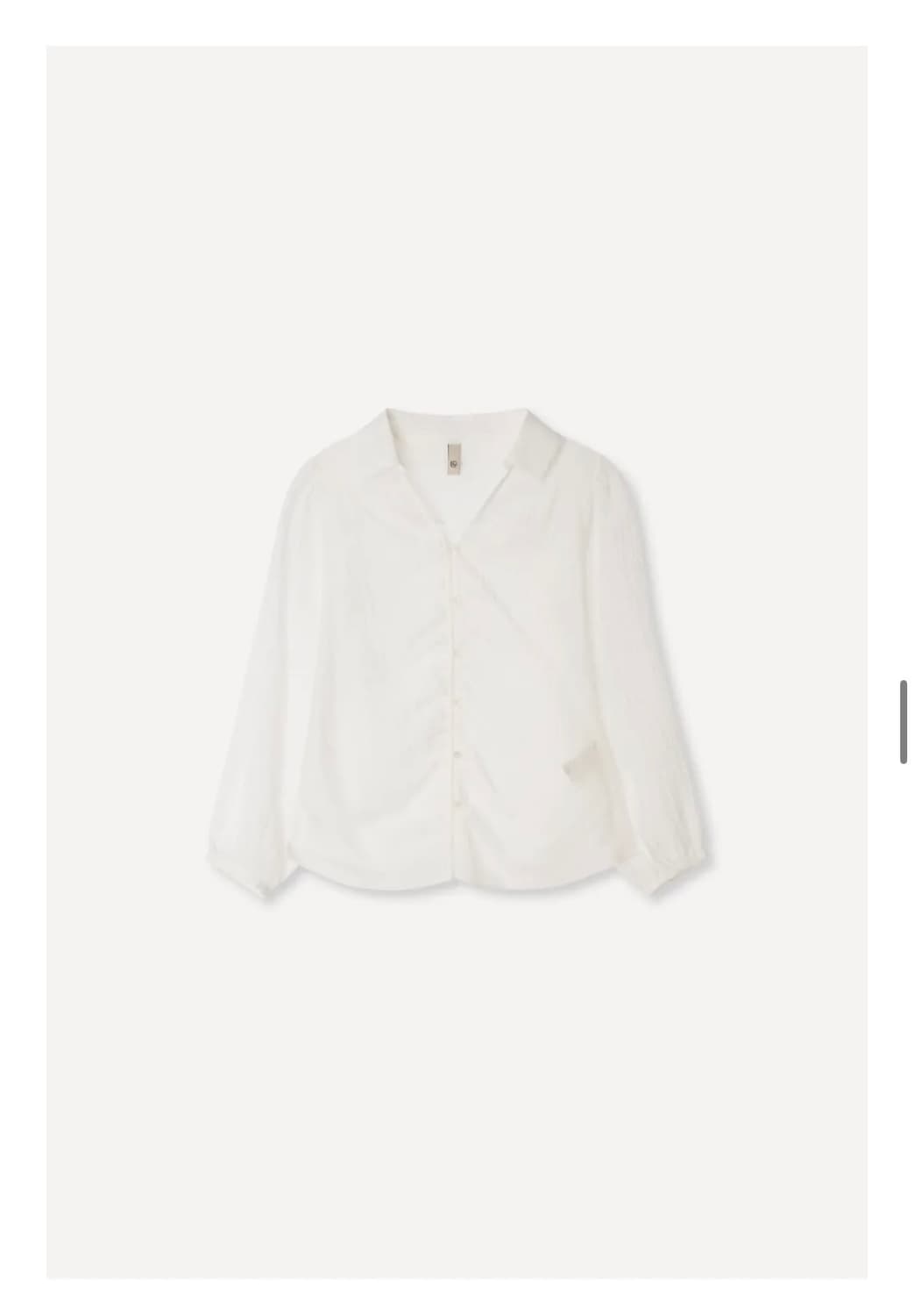호와스 ADD SHEER BLOUSE (IVORY) 상품이미지1