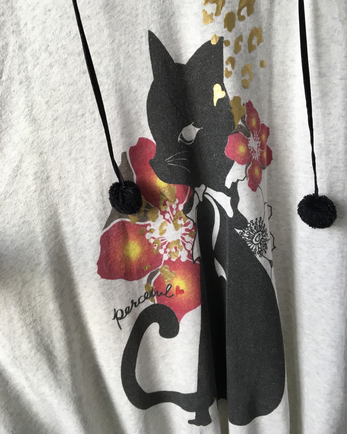 Cat oriental printing loose balloon fit  상품이미지5