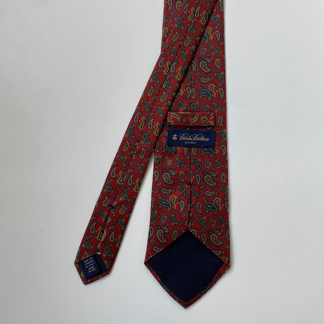 브룩스브라더스 명품 정품 페이즐리 넥타이 상품이미지3