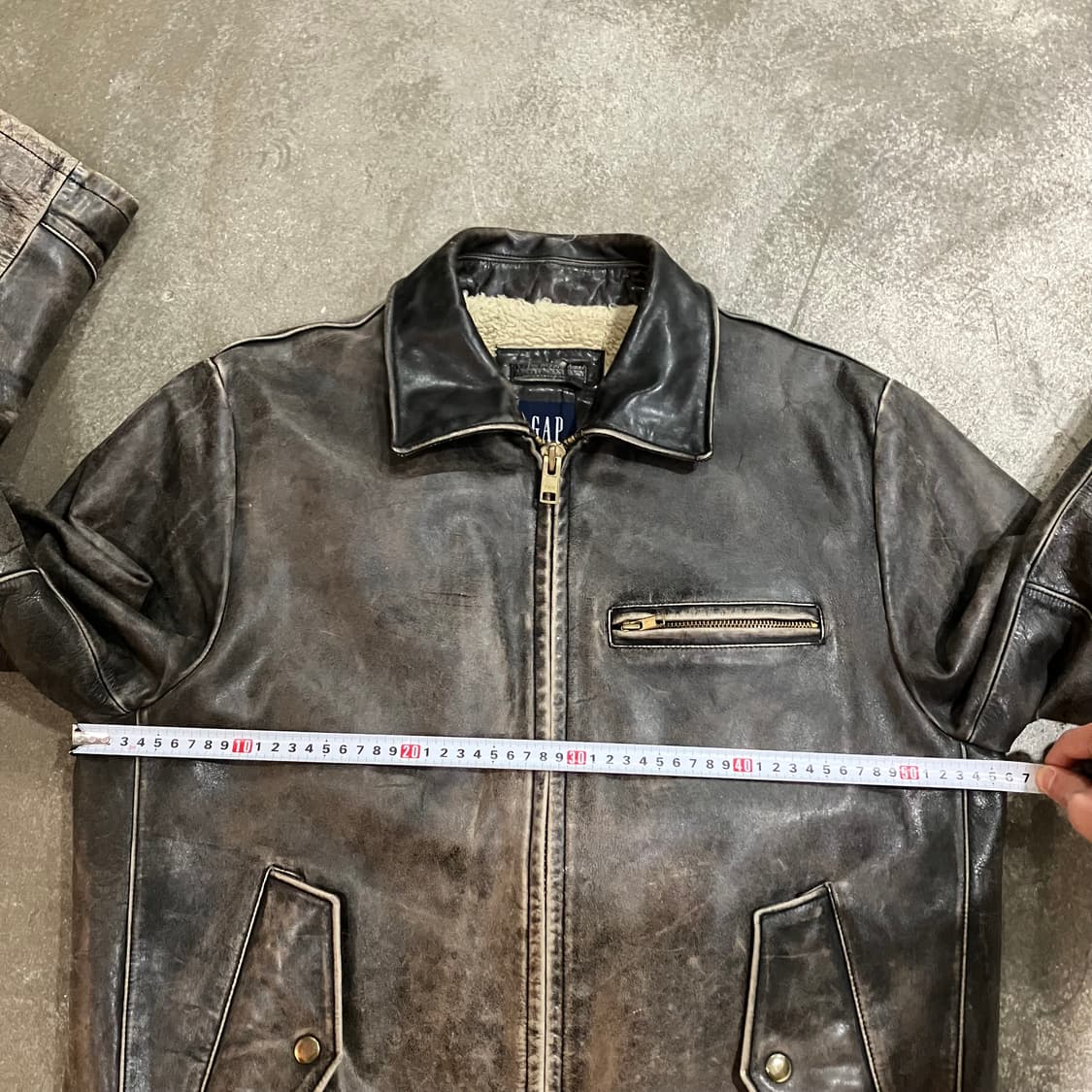 N6 올드 갭 가죽 자켓 상품이미지6