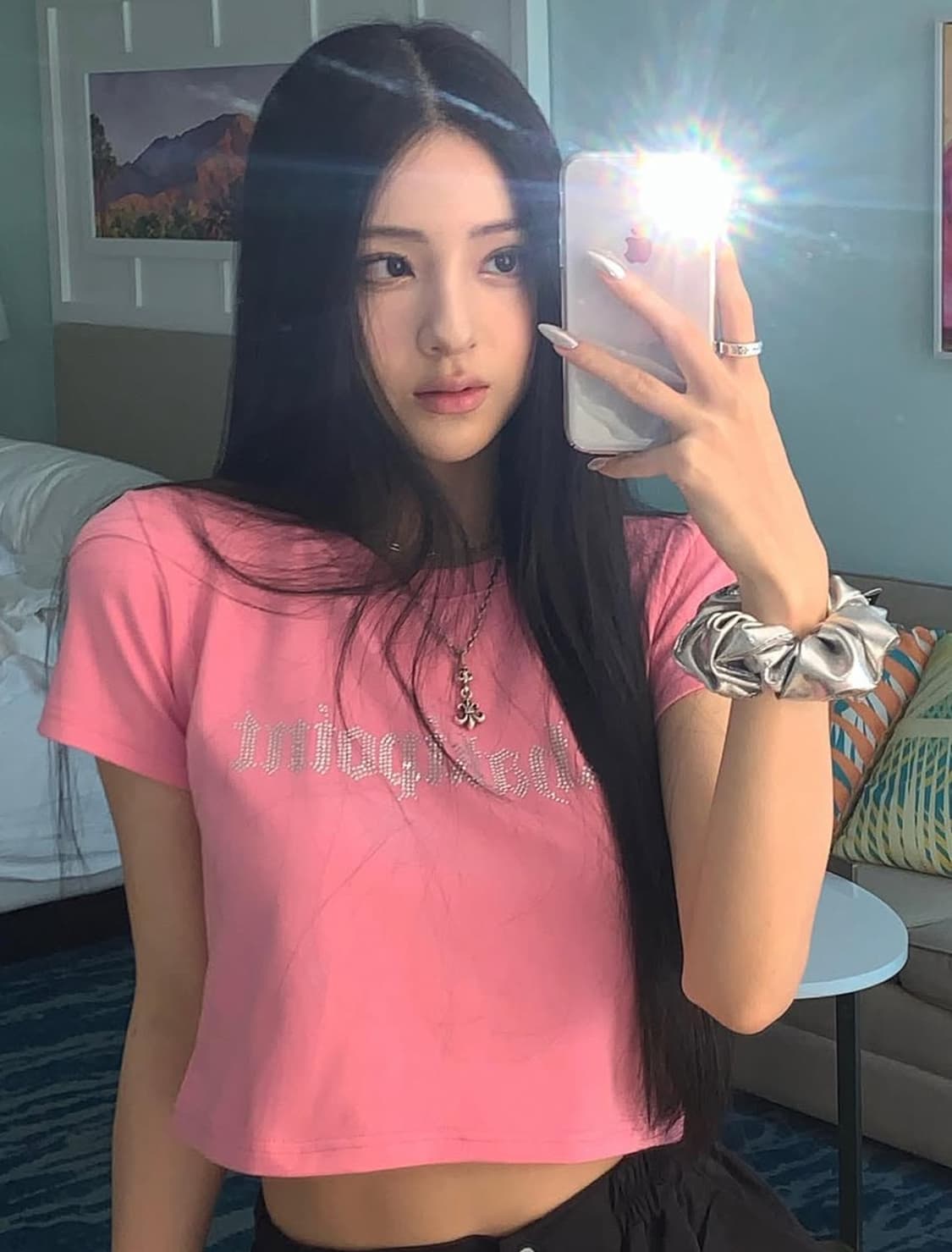 카키포인트 큐빅T Pink 상품이미지2