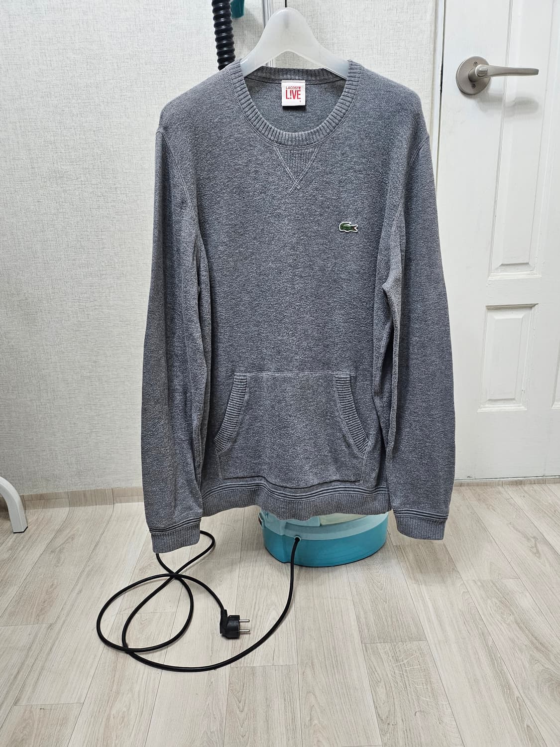 (100~105)5 ☆초대장급☆라코스테 LIVE [회색그레이] 니트긴팔티 상품이미지1