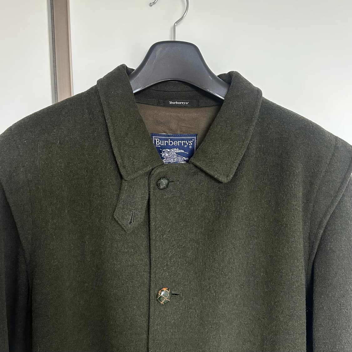 버버리 울 코트 그린 상품이미지5
