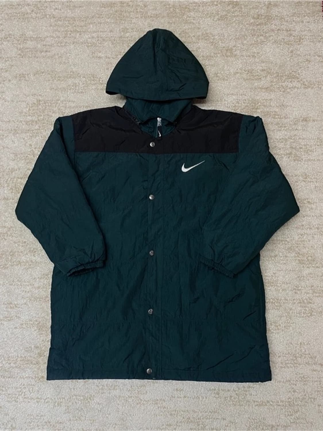 [L] 90s 나이키 바스락 소재 윈드파카 롱 파카  상품이미지1