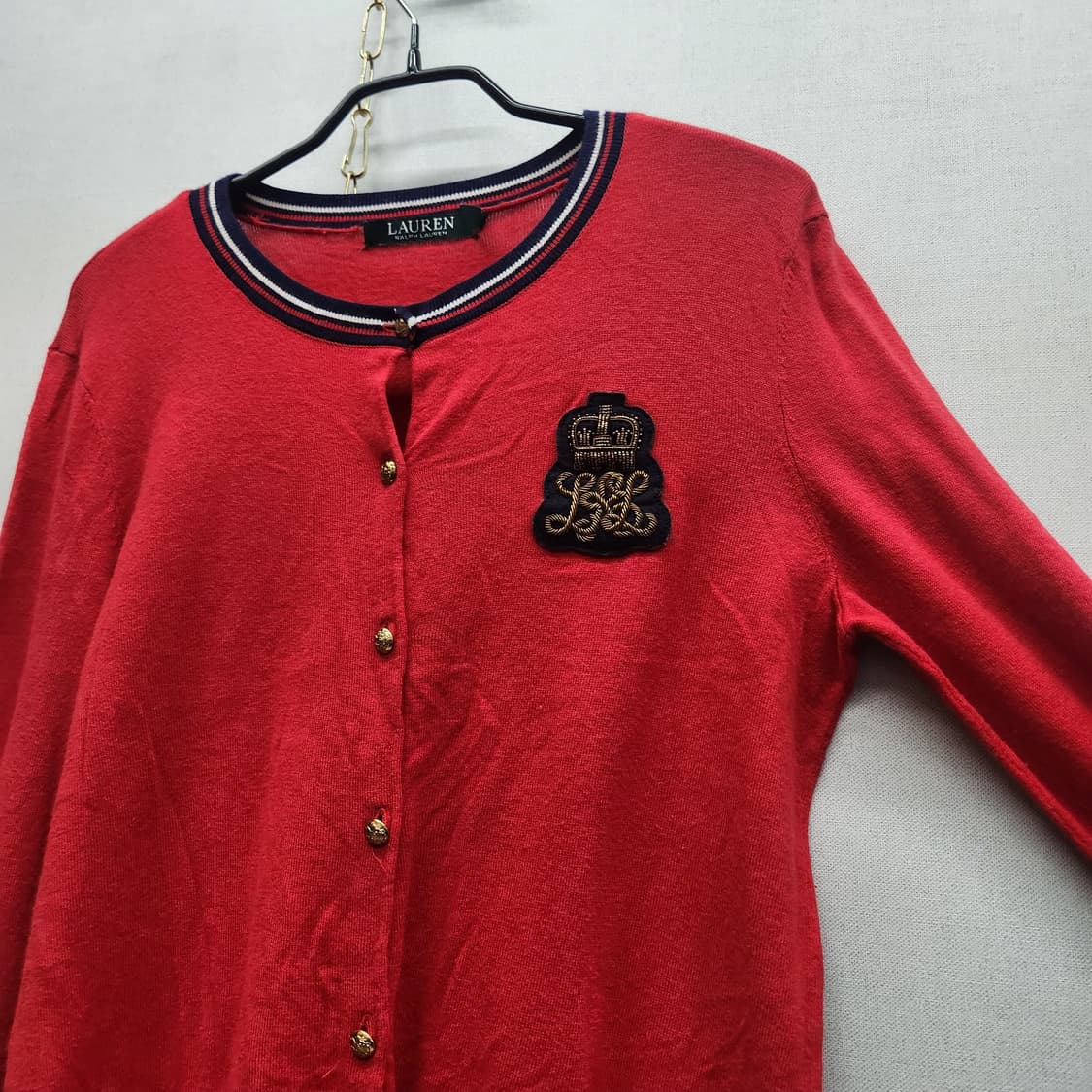 로렌 랄프로렌 로고와펜 가디건 M(S~M) 상품이미지3