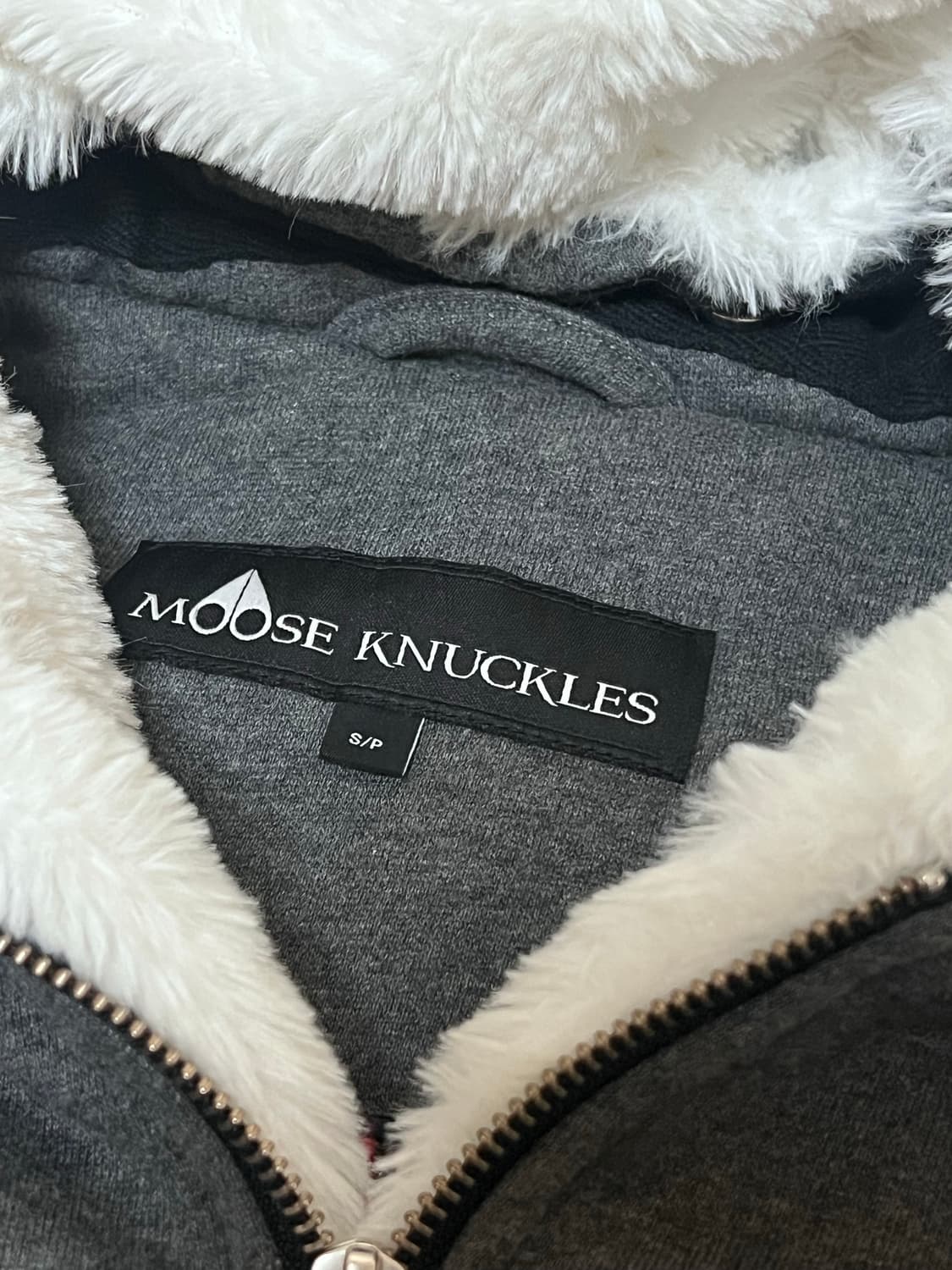 상태최상)무스너클 버니스웨터 퍼후드집업 그레이 s 상품이미지6